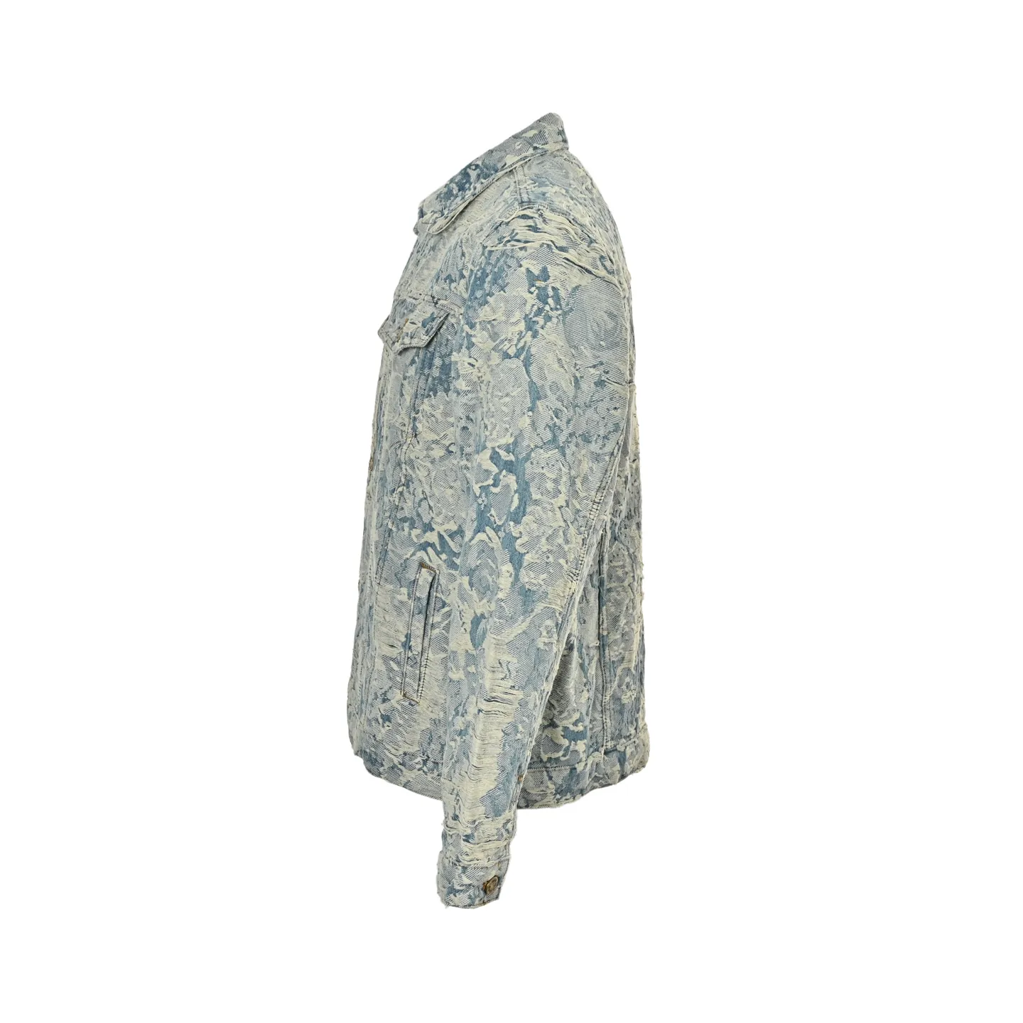 Louis Vuitton/Louis Vuitton Retro floral fringed denim jacket